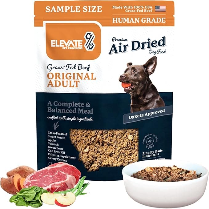 Elevate Grass Fed Beef Dog Food Sample Bag
